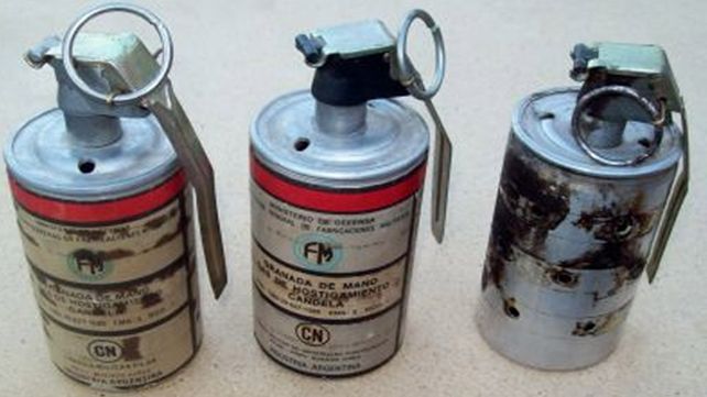 Similar a la granada encontrada en barrio Los Troncos.