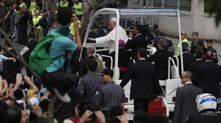 El Papa Francisco le dio la bendición a los jóvenes que sufren en Río de Janeiro