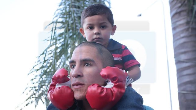 El boxeador de los Juegos. &nbsp;