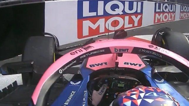 Así fue el choque de Colapinto en la clasificación del GP de Azerbaiyán