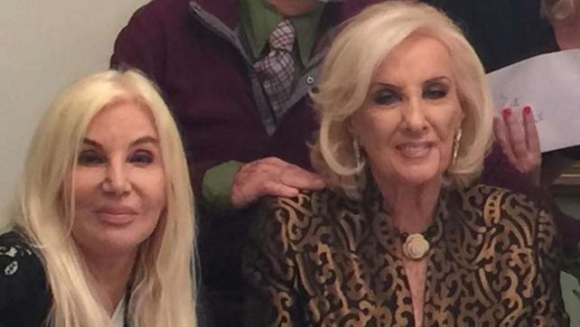 Susana y Mirtha pasaron juntas la tarde del domingo.