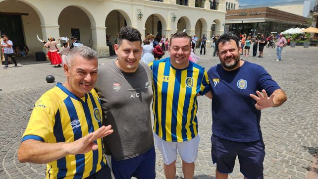 Los hinchas de Central empiezan a ponerle color a la ciudad de Salta
