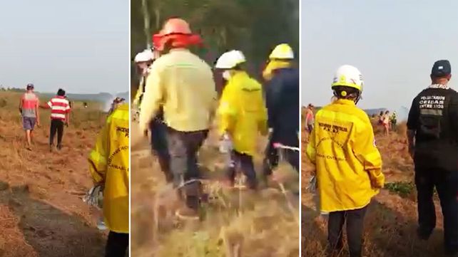 Bomberos de Corrientes y Entre Ríos amenazados con machetes por pobladores rurales a quienes intentaban ayudar