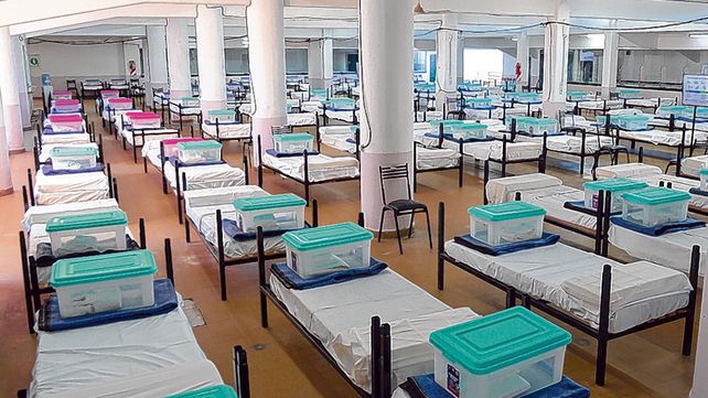 Todo listo. As&iacute; est&aacute; instalado el centro de aislamiento rosarino