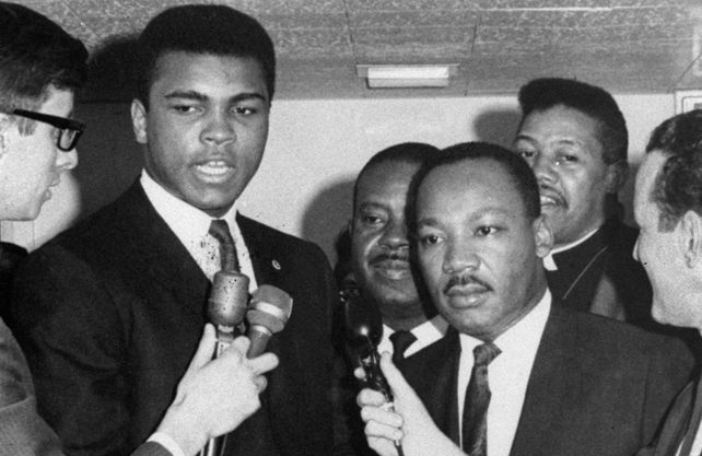 Muhammad Ali junto a Martin&nbsp;Luther King.