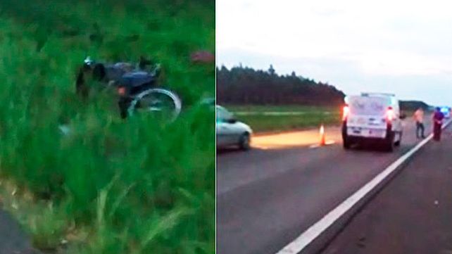 Una joven de Concepción del Uruguay murió al caerse de la moto en la autovía 14. La víctima