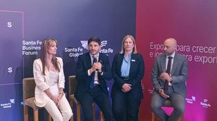 Pullaro brindó una conferencia de prensa tras inaugurar Santa Fe Business Forum