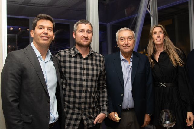 Lorenzo Manavella (h), Carlos Javier Ferroni, Lorenzo Manavella y Lucía Ferroni