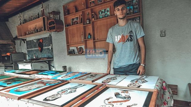 Matías Restano, trazos de un artista con corazón millonario