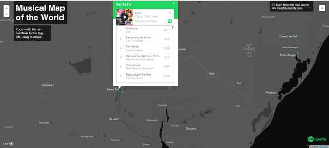 Las 100 canciones más escuchadas por los santafesinos en el 2017