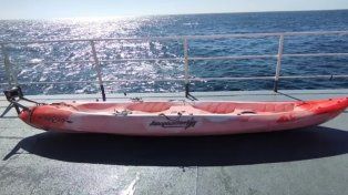 El kayak fue encontrado en el marco del operativo que despliegan las fuerzas de seguridad en la Costa Atlántica bonaerense&nbsp;
