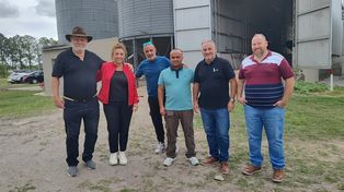 Lewandowski visitó las localidades de San Justo, Gobernador Crespo y La Criolla, donde mantuvo encuentros con vecinos, empresarios, trabajadores, excombatientes, autoridades locales y candidatos de Activemos en la región.