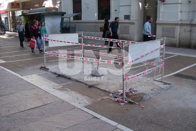 Así quedó la esquina de San Martín y Primera Junta