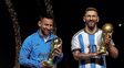 Lionel Messi fue homenajeado por la Conmebol, con una estatua en tamaño real.