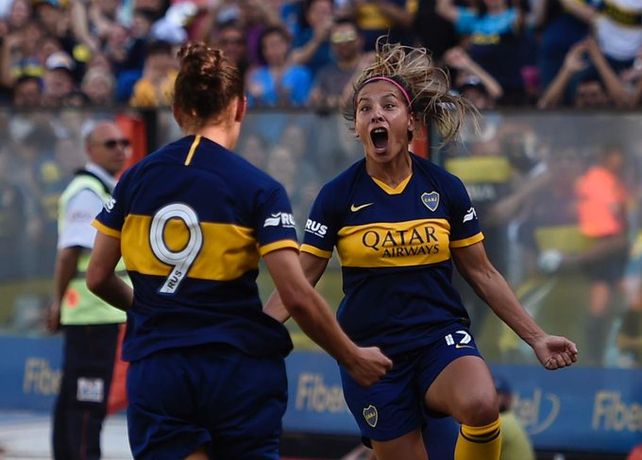 Fanny Rodríguez ingresó en el segundo tiempo y marcó tres goles en el clásico.&nbsp;