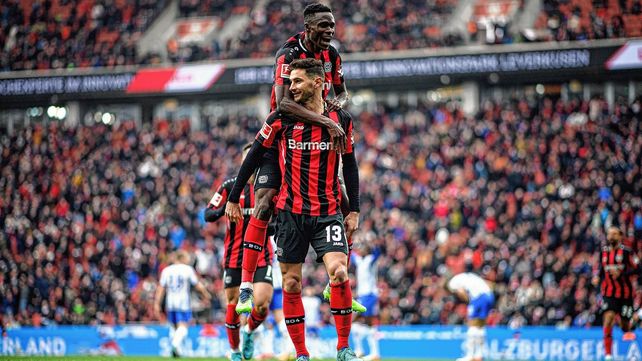 Alario marcó en la victoria de Bayer Leverkusen ante Hertha Berlín
