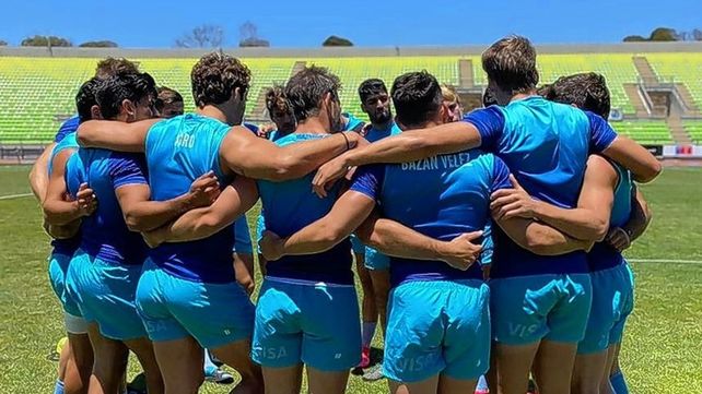 Los Pumas Seven entrenaron en el estadio Elías Figueroa Playa Ancha