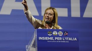 La líder neofascista Georgia Meloni sería la primera premier mujer en la historia.
