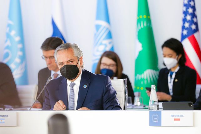 El presidente Alberto Fernández habló este sábado en I Sesión Plenaria en ocasión de la Cumbre de Líderes G20 Economía Global y Salud Global.&nbsp;