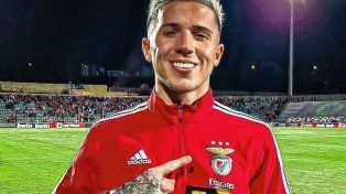 Enzo Fernández volvió a ser clave en la victoria de Benfica