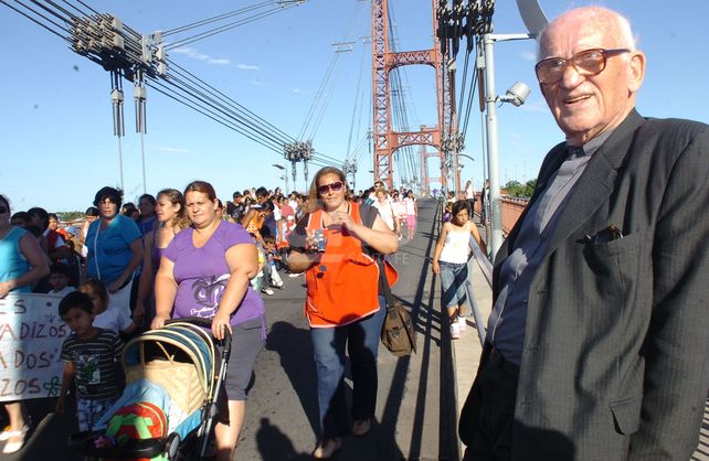 El sacerdote Atilio Rosso en Santa Fe.