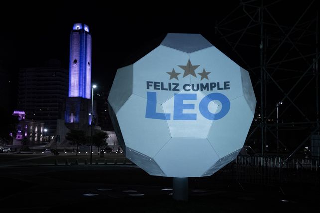 El saludo del municipio a Messi