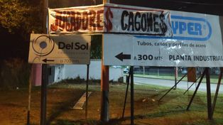 En Bella Vista también se colgó un pasacalle.&nbsp;