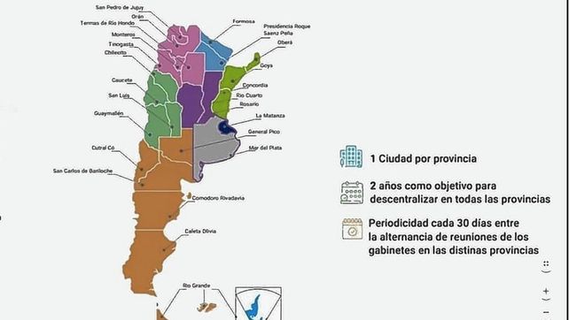 La Ley de Capitales Alternas que establece que 24 ciudades del país sean consideradas para realizar allí reuniones con parte del Gabinete nacional