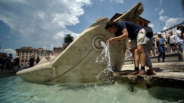 agua que has de beber. Roma padece sequía y podría haber racionamiento hasta en las fuentes históricas.