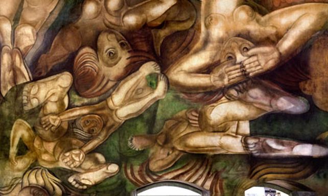 Cristina Fern&aacute;ndez y Felipe Calder&oacute;n inauguraron un mural de Siqueiros
