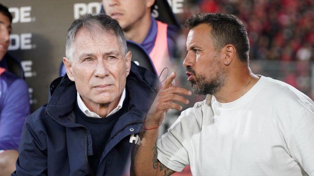Ariel Holan y Cristian Fabbiani