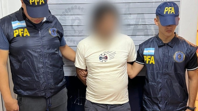 El detenido por efectuar amenazas contra el presidente Javier Milei