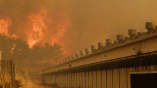 Incendio forestal en Santa Baia de Montes, España.