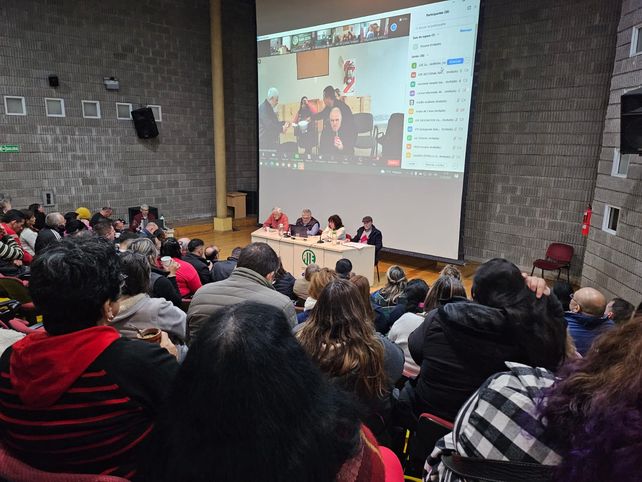 El plenario de ATE se reunió este mediodía.