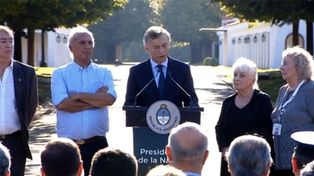 Macri encabezó el acto por Malvinas en la quinta de Olivos