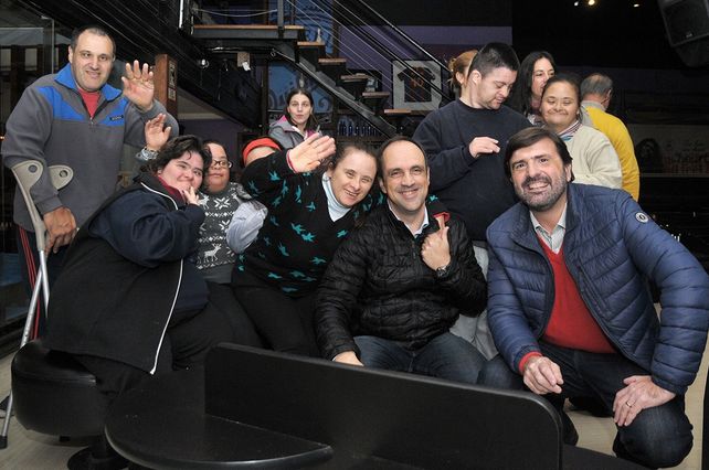 Inclusión. El intendente Corral junto al Secretario de Gobierno