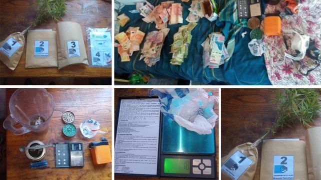 En relación a una causa de abuso de arma en Paraná se realizaron dos allanamientos donde secuestraron drogas y una moto desarmada.