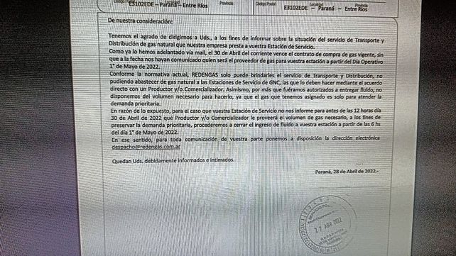 Estaciones de servicios: Redengas anunció que dejará de abastecerlos de GNC