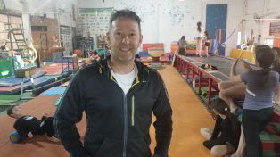 Fernando Llanes, uno de los directores de Centrp Gimnástico de Paraná, en el gimnasio que funciona hace 26 años en el Club Ciclista Paraná.&nbsp;