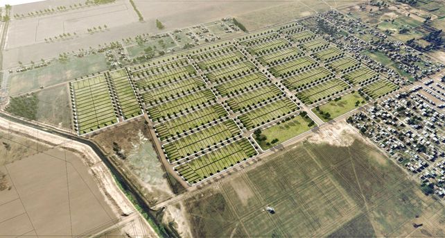 El loteo del parque Habitacional Ibarlucea tiene por objetivo brindarles un hogar a quienes se inscribieron en el plan Mi tierra