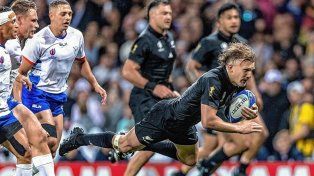 Los All Blacks se recuperaron de la derrota inicial venciendo a Namibia en Toulouse.