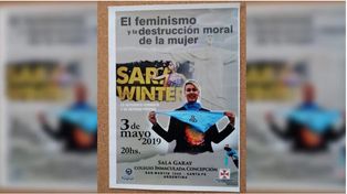 Suspendieron, en Inmaculada, la disertación de la mediática brasileña acusada de neonazi