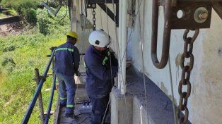 Trabajos en el Puente Carretero