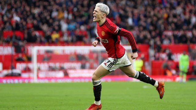 Doblete de Garnacho para la goleada del United ante West Ham