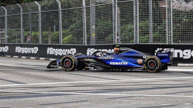 Franco Colapinto largará 12° en el Gran Premio de Singapur.