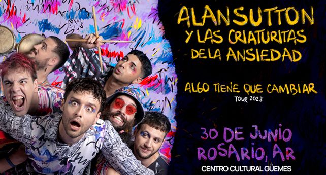 Alan Sutton vuelve a Rosario esta noche con su nuevo álbum, Algo Tiene Que Cambiar
