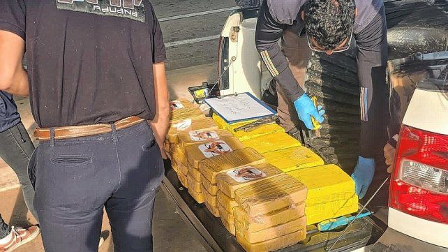 Gualeguaychú: en la Aduana incautan 66 ladrillos de cocaína