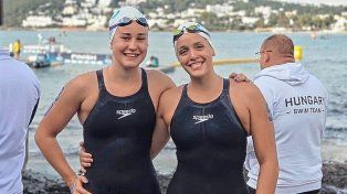 Sofía Garcés y Candela Giordanino protagonistas de los 3km de aguas abiertas en Ibiza.