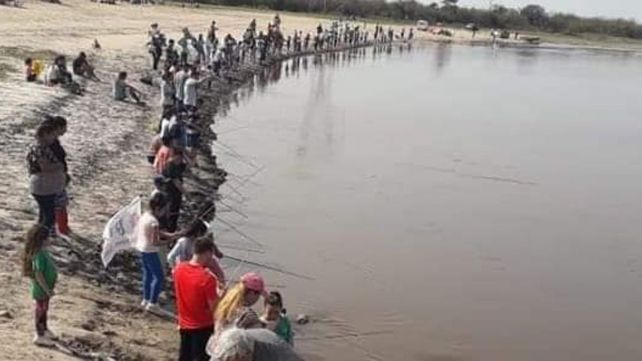 Torneo de pesca infantil en Santo Tomé