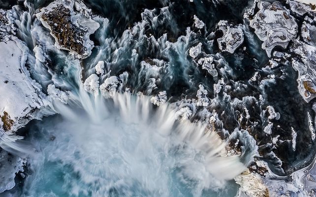 La foto fue tomada en el invierno de 2019 en Islandia.&nbsp;